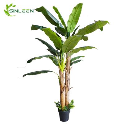 China China Factory High Quality Indoor Plastic Fake Bonsai Decoration Artificial Banana Tree for sale