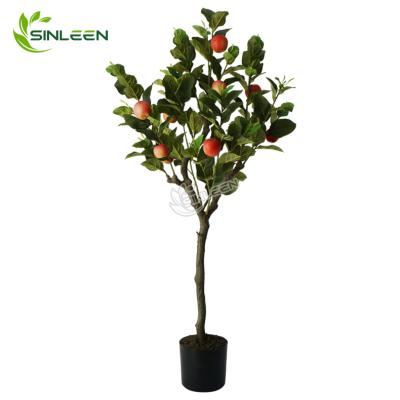 China Outdoor Indoor Home Decoration Plant Decoration Artificial Apple Tree With Fruit for sale