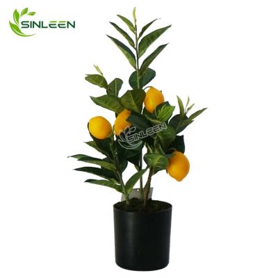 China 2020 Shenzhen Decoration Plastic Indoor Artificial Fruit Plant Home Decor Lemon Tree for sale