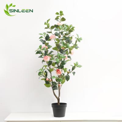 China Home Decor Made In China Hot Sale Artificial Flower Blossom Wedding Decoration Rose Tree for sale