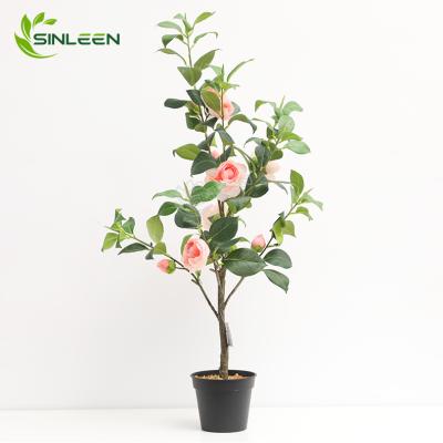 China Beautiful Artificial Wedding Decoration Rose Flower Tree For Indoor Decoration Home Decor for sale