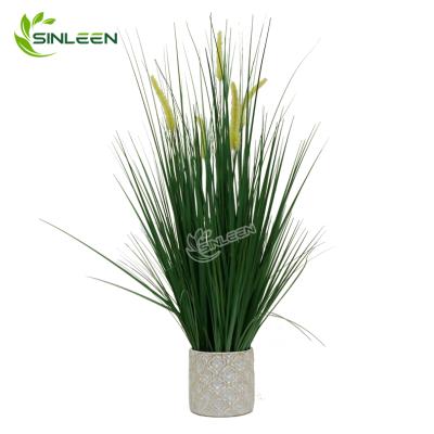 China The Best-selling Reed Plant Onion Grass Artificial Colorful Indoor Home Decor Decoration for sale