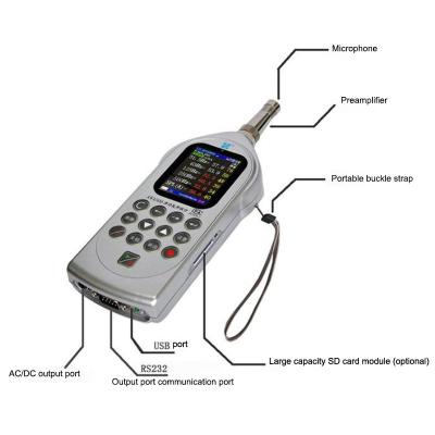 China Acoustic Test Instrument Noise Testing Instrument Measurement Sound Level Meter Te koop