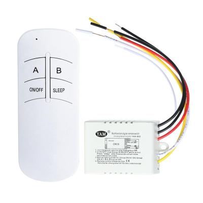 China 220V Wireless On/Off Lamp Switch Receiver-Transmitter 1 Channel 3 Channel 2 Channel Remote Control CE for sale