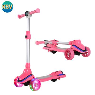 China With Music / With Smoking Function Wholesale (By Water) Folding 3 Wheel Adjustable Electric Quality Kids Kick Scooter Jet Scooters With Led Lights for sale