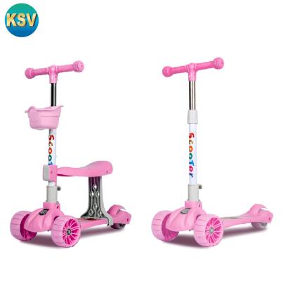 China Ride On Toy Wholesale 3 IN 1 Kids Scooter Push Bike For Kids With LED Light Up Wheels Ages 5-12 Years for sale