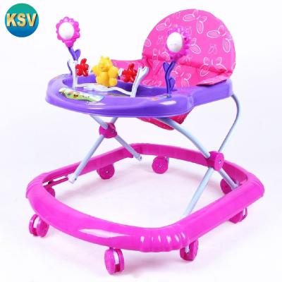 China Good Quality 8 Wheel Low Price Iorn Printed Cartoon Education Sit And Walk Children Carrier for sale