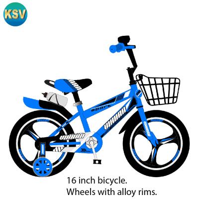 China Steel 2021 Newest Mountain Climb Balance High-Grade Steel Blue Kids Bikes for sale