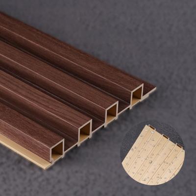 China Hot Sale Environmentally Friendly Plastic Composite Cladding Panel Wpc Waterproof Wood Wall Panels for sale