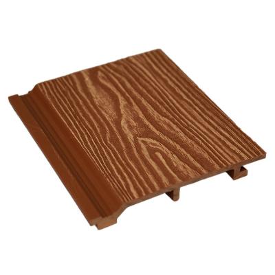 China Modern decorative wood pvc wall panel composite exterior wpc cladding for wall for sale