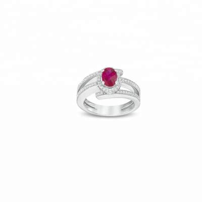 China Ruby Sterling Silver Ring Lab-Created by CLASSIC Fashion for Ladies for sale