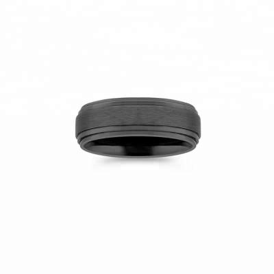 China CLASSIC high quality black 8mm titanium steel rings for men for sale