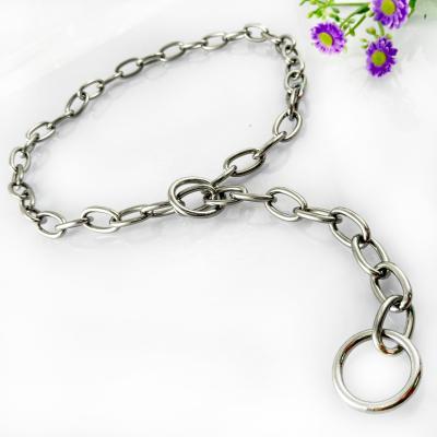 China Classic Customized Stainless Steel O-Shape Lead Pet Chain For Dog And Cat for sale