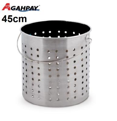 China Home Hotel 45cm Multifunctional Bucket Style Stainless Steel Oblique Drained Bucket Turkey for sale