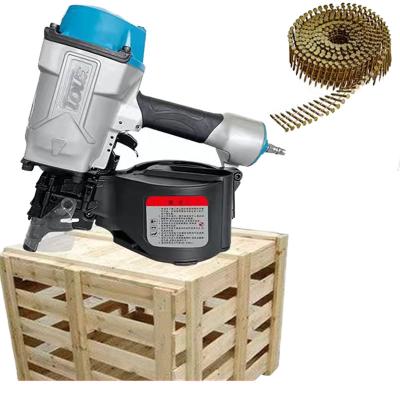 China CN55 CN70 CN100 High Quality Pneumatic Nailer Gun Spool Industrial Air Tool Coil Nailer Gun For Assemble Wood Fence Pallet CN55 CN70 CN100 for sale