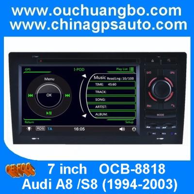 China Car multimedia player for Audi A8 /S8 1994-2003 with auto gps systems iPod radio OCB-8818 for sale