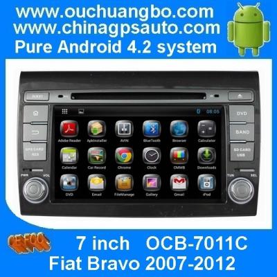 China Ouchuangbo Auto DVD GPS Navigation for Fiat Bravo 2007-2012 3G Wifi iPod RDS Radio Android 4.2 System OCB-7011C for sale