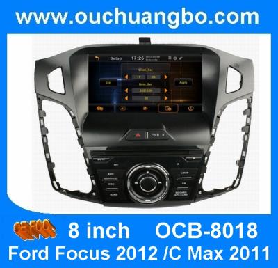 China Ouchuangbo one din 8 inch car auto radio for Ford Focus 2012 with 3D RDS telephone book wholesaler OCB-8018 for sale