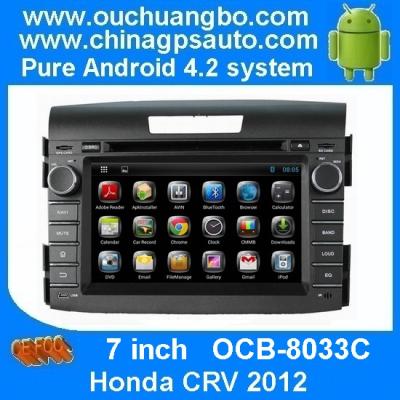 China Ouchuangbo Android 4.2 Car Navi Multimedia for Honda CRV 2012 iPod 3G Wifi AUX USB DVD Player OCB-8033C for sale