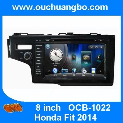 China Ouchuangbo multimedia gps radio tape recorder Honda Fit 2014 with BT iPod CD brazil map for sale