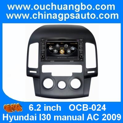 China Ouchuangbo S100 Platform Car GPS Stereo Radio for Hyundai I30 manual AC 2009 iPod 3G Wifi RDS SWC OCB-024 for sale