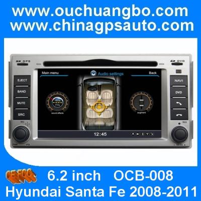 China Ouchuangbo Audio Video DVD Player Hyundai Santa Fe 2008-2011 GPS FM/AM RDS S100 platform for sale