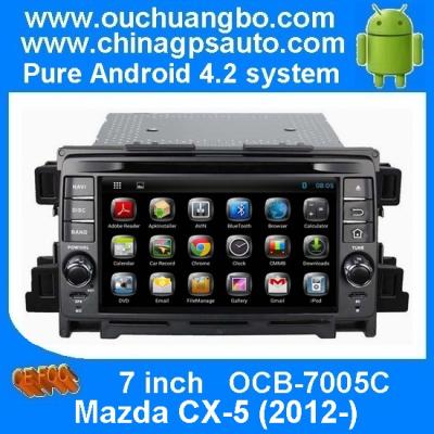 China Ouchuangbo Auto GPS DVD Stereo System for Mazda CX5 (2012-) Android 4.2 3G Wifi Bluetooth Radio Player OCB-7005C for sale