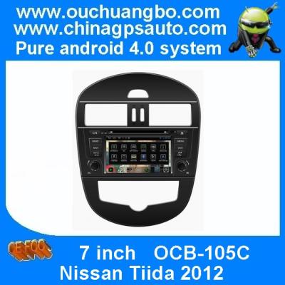 China Ouchuangbo In Car GPS DVD 3G Wifi Radio Player for Nissan Tiida 2012 with S150 Android 4.0 Multimedia System OCB-105C for sale