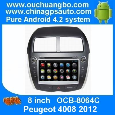 China Ouchuangbo Car Radio GPS Navigation for Peugeot 4008 2012 Auto DVD USB TV 3G Wifi Android 4.2 System OCB-8064C for sale