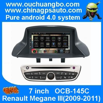 China Ouchuangbo DVD GPS Navigation for S150 Android 4.0 System 3G Wifi Radio Player Renault Megane III(2009-2011) OCB-145C for sale