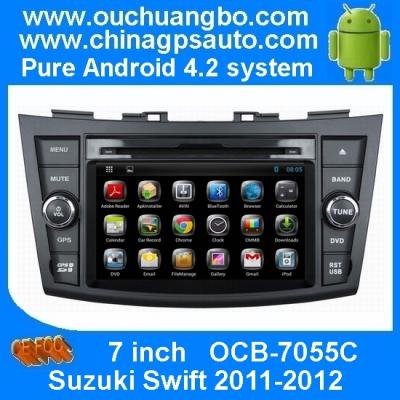 China Ouchuangbo Car GPS A9 Cortex iPod for Suzuki Swift 2011-2012 Android 4.2 Auto DVD Radio Android 4.2 System OCB-7055C for sale