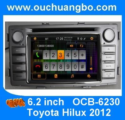 China Car gps systems TV bluetooth iPod for Toyota Hilux 2012 with 3D rotating user interface OCB-6230 for sale