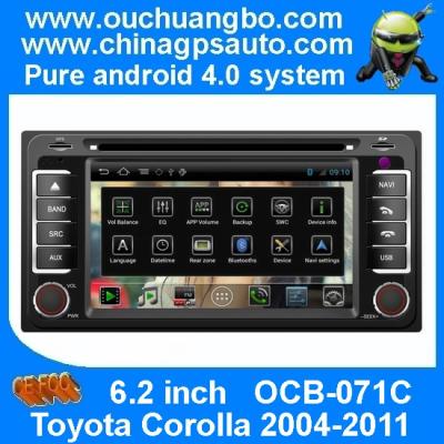 China Ouchuangbo Car GPS USB 3G Wiifi S150 Android 4.0 Toyota Corolla 2004-2011 Auto Radio DVD Player OCB-071C for sale