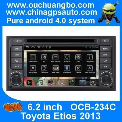 China Ouchuangbo Car Navi Multimedia Android 4.0 DVD Player for Toyota Etios 2013 S150 Bluetooth phonebook /A2DP PCB-234C for sale