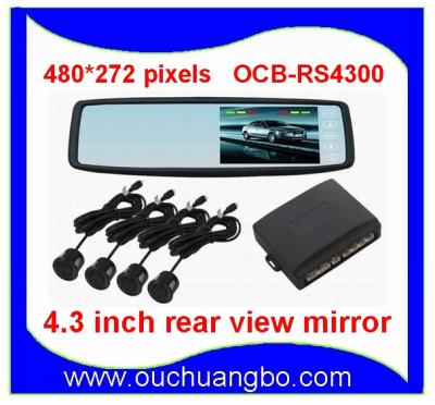 China Ouchuangbo 4.3 inch TFT-LCD HD Rear view mirror OCB-RS4300 for sale