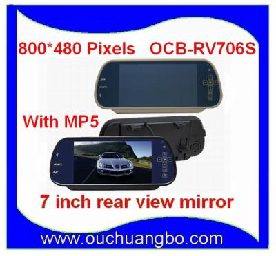 China Ouchuangbo car camera Rearview Mirror waterproof Parking Back Up with LCD screen MP5 two-w for sale