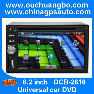 China Ouchuangbo Universal car DVD radio with gps systems iPod mp3 player OCB-2616 for sale