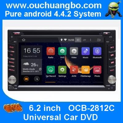 China Ouchuangbo Pure Android 4.4 GPS Navigation for Universal Car DVD Multimedia Kit 3G Wifi Bluetooth OCB-2812C for sale