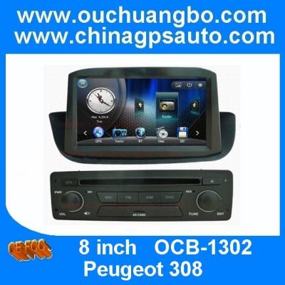 China Ouchuangbo autoradio DVD gps navi Peugeot 308 support iPod USB BT swc OCB-1302 for sale