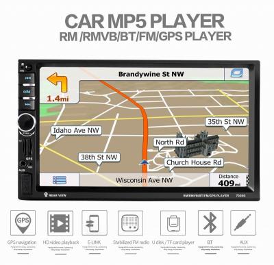 China Ouchuangbo car mp5 with gps audio stereo support mirror link BT AUX usb SD for sale