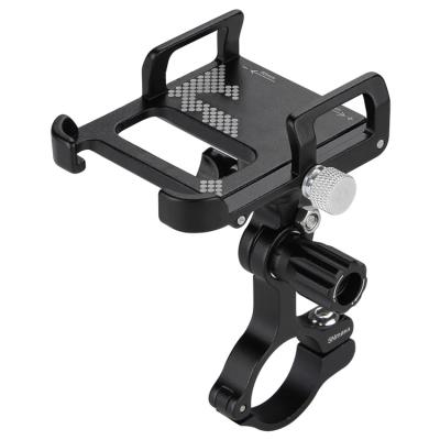 China Rotating Adjustable Bicycle Phone Holder For 3.5-6.8 Inch Smartphone Aluminum Alloy Adjustable Bike Phone Holder for sale