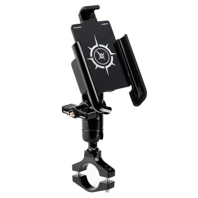 China Adjustable Bike Phone Mount Motorcycle Handlebar Mount Aluminum Alloy Bicycle Accessories Phone Holder for sale