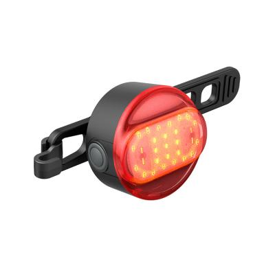 China Highlight TWOOC Bicycle USB Bicycle Accessories LED Rear Light Rechargeable Bicycle Tail Light Recycling Alarm for sale