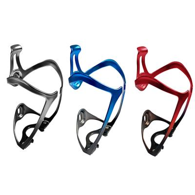 China Gradient Color OEM Accepted Adjustable Aluminum Alloy Bike Bicycle Bottle Cages Gradient Color Bicycle Bottle Cage for sale