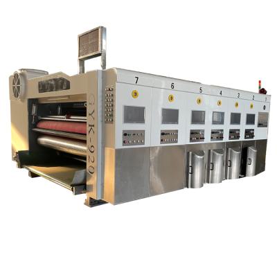 China Garment Shops High Quality Flexo Printer Slotter Die Cutting Machine Cardboard Box Printing Slot Machine Packaging Paper for sale