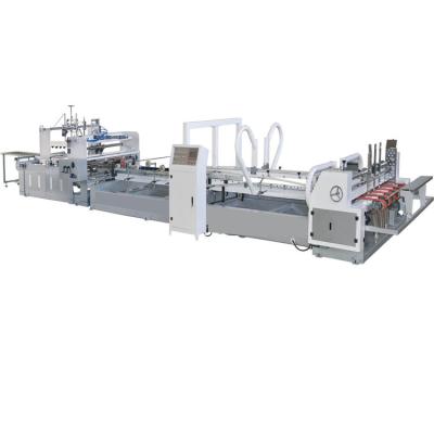 China Automatic food folder gluer machine carton box packing machine for sale