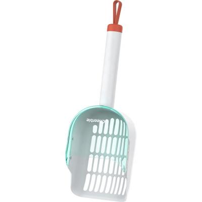 China Cheerble New Product Rotating Cat Litter Scoop Stocked PC and Silicone Cat Cleaning Cat Litter Shovel Handle Long for sale