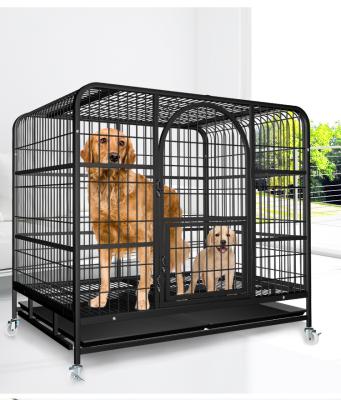 China Large Metal Stainless Steel Wire Dog Crate and Carriers Viable Wholesale High Quality Luxury Outdoor Houses for sale