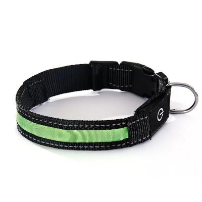 China New Designer High Quality Cooling Nylon Color LED Lights OEM Dog Neck Training Collars And Other Leashes Set for sale