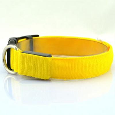 China Hot Selling Flashing Lights Nylon Products Pet Lights Led Dog Collar for sale